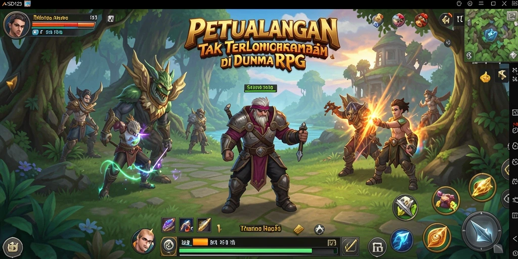 Gameplay mendebarkan dengan karakter unik di dunia RPG.