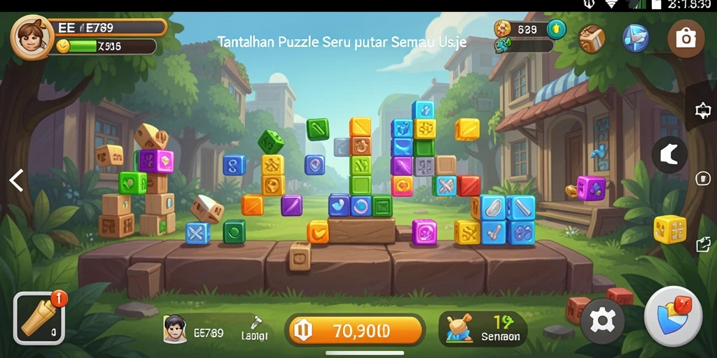 Tampilan gameplay seru dalam EE789 dengan berbagai puzzle menantang.