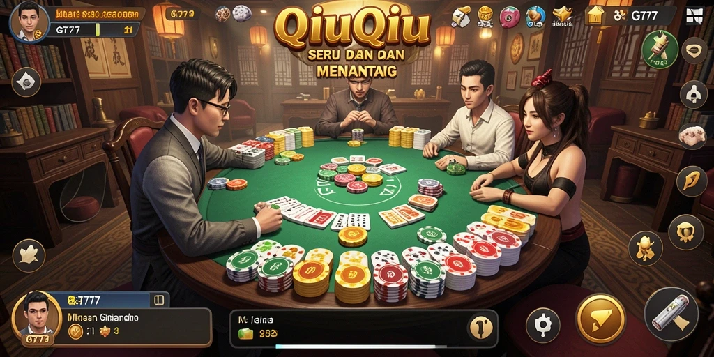 Tampilan gameplay QiuQiu yang seru dan menarik di GT777.