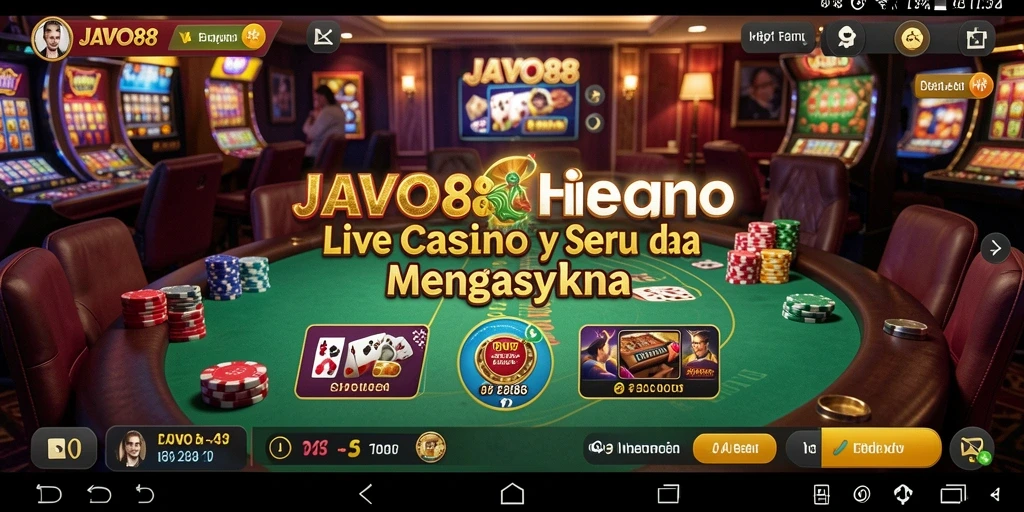 Gameplay Live Casino menarik di JAVO88 dengan dealer langsung dan interaksi sosial.