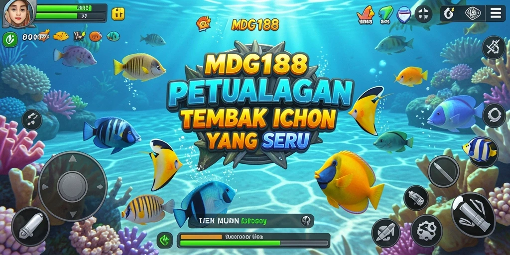 Screenshot gameplay MDG188 menampilkan aksi menangkap ikan yang seru.