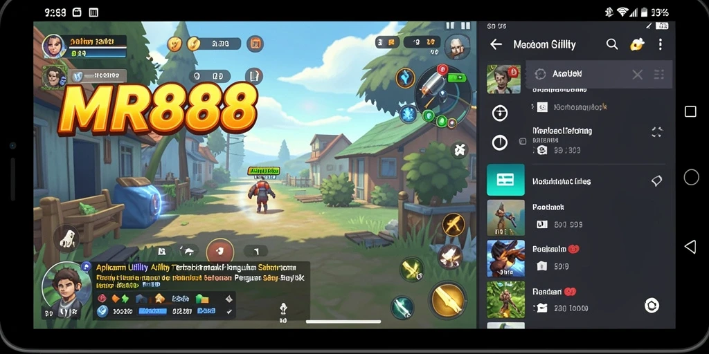 Screenshot utama MR888 menunjukkan kemudahan penggunaan aplikasi Utility.