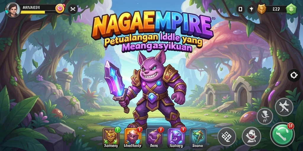 Tampilan gameplay NAGAEMPIRE yang memikat dan mengasyikkan.