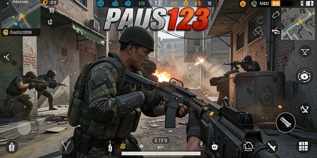 Tampilan gameplay seru dan menegangkan dari PAUS123.
