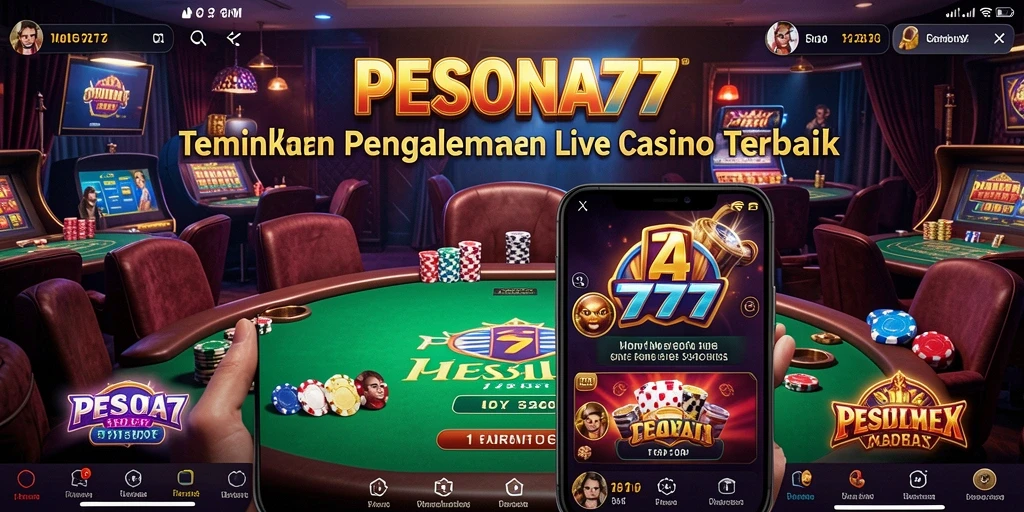 Gameplay Live Casino yang menegangkan dan interaktif di PESONA77.