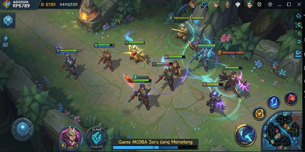 Tampilan gameplay seru dalam RP6789 dengan karakter unik.