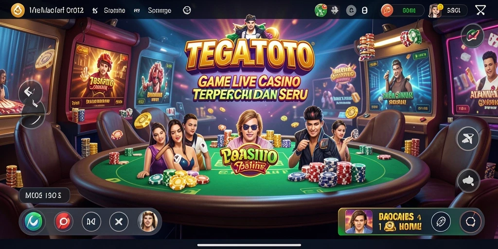 Screenshot gameplay TEGALTOTO menunjukkan dealer profesional dalam aksi.
